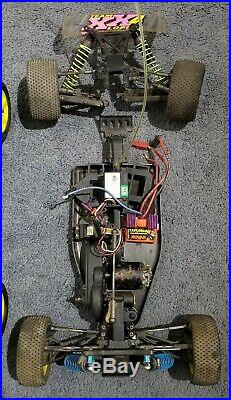 Vintage Team Losi XX4 Graphite 2 Car With Electronics/Parts Lot