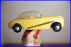 Vintage Tether Car Hot Rod toy Racer Convertible top yellow parts repair Vintage Tether Car Hot Rod toy Racer Convertible top yellow parts repair