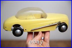 Vintage Tether Car Hot Rod toy Racer Convertible top yellow parts repair