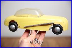 Vintage Tether Car Hot Rod toy Racer Convertible top yellow parts repair Vintage Tether Car Hot Rod toy Racer Convertible top yellow parts repair