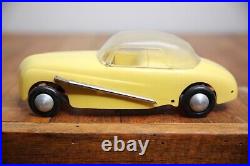 Vintage Tether Car Hot Rod toy Racer Convertible top yellow parts repair