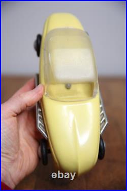 Vintage Tether Car Hot Rod toy Racer Convertible top yellow parts repair Vintage Tether Car Hot Rod toy Racer Convertible top yellow parts repair