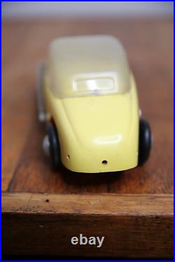 Vintage Tether Car Hot Rod toy Racer Convertible top yellow parts repair