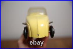 Vintage Tether Car Hot Rod toy Racer Convertible top yellow parts repair Vintage Tether Car Hot Rod toy Racer Convertible top yellow parts repair