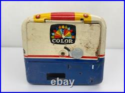 Vintage Tin Yonezawa NBC Television News Van RCA Victor Color Bus PARTS Japan