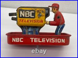 Vintage Tin Yonezawa NBC Television News Van RCA Victor Color Bus PARTS Japan