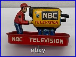 Vintage Tin Yonezawa NBC Television News Van RCA Victor Color Bus PARTS Japan