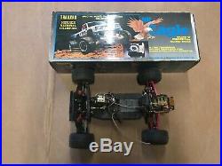 Vintage Traxxas Blue Eagle with extras and parts & retail box