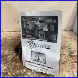 Vintage Traxxas Nitro Stampede With Manual and Controller For Parts or Repair