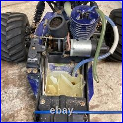 Vintage Traxxas Nitro Stampede With Manual and Controller For Parts or Repair