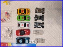 Vintage Tyco Cliffhangers Night Glow HO Car Slot Set With Cars + Extras + Parts