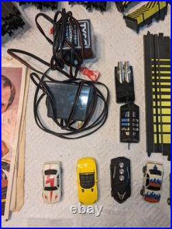 Vintage Tyco Cliffhangers Night Glow HO Car Slot Set With Cars + Extras + Parts