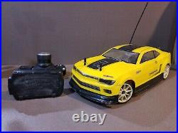 Vintage Used HPI RS4 Sport Roller with CAMARO PRE-PAINTED RC BODY 1/10TH SCALE