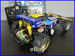 Vintage Used Tamiya 1/10 R/C The Fox 1985 model 5851 with transmitter