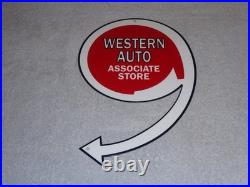 Vintage Western Auto Associate Store 12 Metal Car Parts, Gasoline & Oil Sign Vintage Western Auto Associate Store 12 Metal Car Parts, Gasoline & Oil Sign