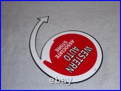 Vintage Western Auto Associate Store 12 Metal Car Parts, Gasoline & Oil Sign Vintage Western Auto Associate Store 12 Metal Car Parts, Gasoline & Oil Sign