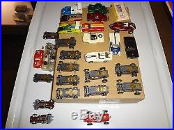 Vintage aurora tjet cars huge lot with extra parts. READ please nice/SEE/PICS