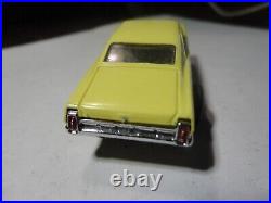 Vintage aurora tjet ho slot car pale yellow ford xl 500 high performance parts