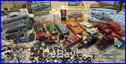 Vintage model car kit parts lot