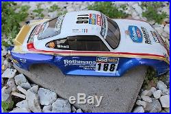 Vintage painted body and wing Tamiya Porsche 959 box art