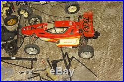 Vintage rc car parts lot tamiya frog brat rollingchassis buggy fx10 futaba