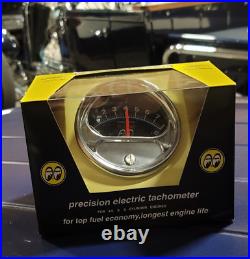 Vintage style 8k Half Sweep 4 Cyl TACH Banger MOONEYES Hot Rod Tachometer Moon