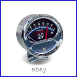 Vintage style 8k Half Sweep 4 Cyl TACH Banger MOONEYES Hot Rod Tachometer Moon