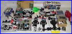 Vintage tamiya F1 1/10 rc car and parts lot chassis wings gears f103 parts