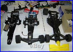 Vintage tamiya F1 1/10 rc car and parts lot chassis wings gears f103 parts