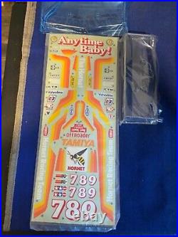 Vintage tamiya hornet nos sticker sheet and wings