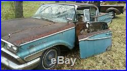 Vintage1959 mercury parklane 2dr hardtop barn find ratrod resto rod parts car