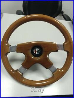 Volante Steering momo Wood 4 Races + Hub Alpha 75 90 33 164