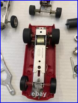 Vtg 1/32 1/42Scale Slot Car Parts Chassis Bodies Wheels Aurora Estate Lot AS-IS