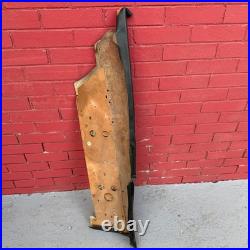 Vtg 1960s Cadillac Vinyl Back Car Door Panel Interior Trim Chrome Accents Black