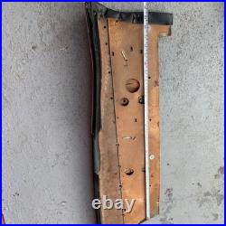 Vtg 1960s Cadillac Vinyl Back Car Door Panel Interior Trim Chrome Accents Black