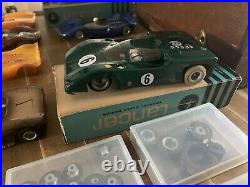 Vtg 1960s HOFFMAN'S No. 1200 Slot Car Pit Storage Box W 1/24 Cars Parts Bodys