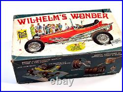 Vtg 1965 MPC Wilhelm's Wonder Hot Rod Show Car BOX with Parts repair
