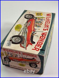 Vtg 1965 MPC Wilhelm's Wonder Hot Rod Show Car BOX with Parts repair