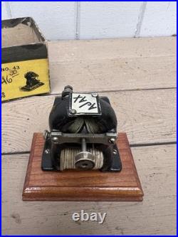 Vtg Ajax 43 Electric Hobby Motor ENGINE BOX Rare Boat Plane Parts