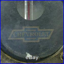 Vtg Chevrolet Motometer Gauge Brass Antique Car Part Hot Rat Rod Chevy Bow Tie