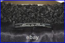 Vtg Components Made Italy Alpaca Car Coat Men's EU 52 US 42 Large Dark Gray