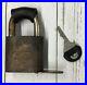 Vtg-Ford-Motor-Co-Spare-Tire-Brass-Padlock-Lock-withKey-1970s-Bronco-Accessory-01-ph