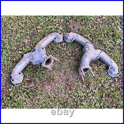 Vtg GM Exhaust Manifolds Pair 3932481 RH 3866183A LH 1960s-70's Chevy Car Parts