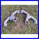 Vtg-GM-Exhaust-Manifolds-Pair-3932481-RH-3866183A-LH-1960s-70-s-Chevy-Car-Parts-01-ppan