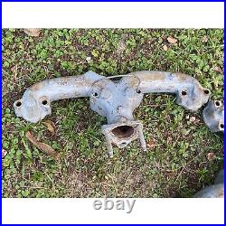 Vtg GM Exhaust Manifolds Pair 3932481 RH 3866183A LH 1960s-70's Chevy Car Parts