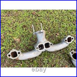 Vtg GM Exhaust Manifolds Pair 3932481 RH 3866183A LH 1960s-70's Chevy Car Parts