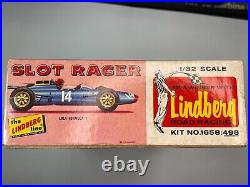 Vtg. Lindberg 1/32 Scale Slot Racer Lola Formula 1 Car Kit 1658-498 Sealed Parts