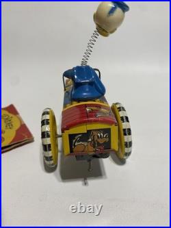 Vtg Marx Disney Donald Duck Wind-up Dipsy Car With Box Restore Repair Parts
