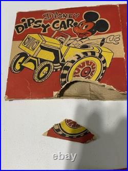 Vtg Marx Disney Donald Duck Wind-up Dipsy Car With Box Restore Repair Parts