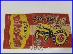 Vtg Marx Disney Donald Duck Wind-up Dipsy Car With Box Restore Repair Parts